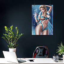 Плакат "Ельза, Крижане серце, Frozen", 60×43см, фото 3