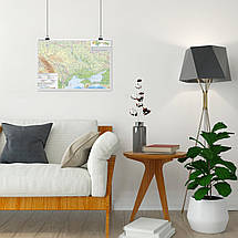 Плакат "Фізична карта України", 42×60см, фото 4