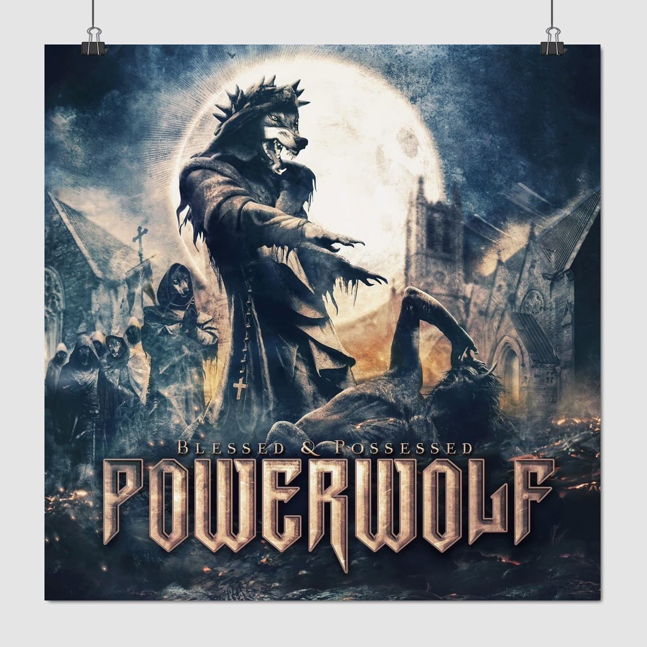 Плакат "Powerwolf", 60×60см