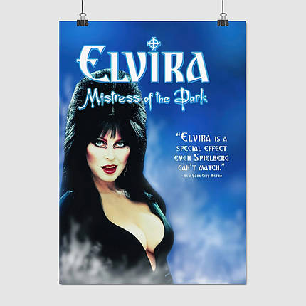 Плакат "Ельвіра — володарка темряви, Elvira: Mistress Of The Dark (1988)", 60×43см, фото 1