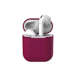 Силіконовий чохол Apple AirPods Марсала
