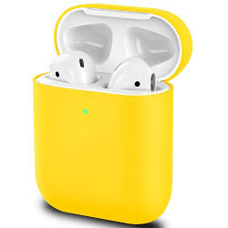 Силіконовий чохол Apple AirPods (без коробки) Жовтий