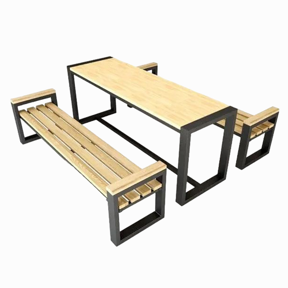 Садові меблі 175х75х200 см з металевого каркасу та дерева у стилі loft, фото 1