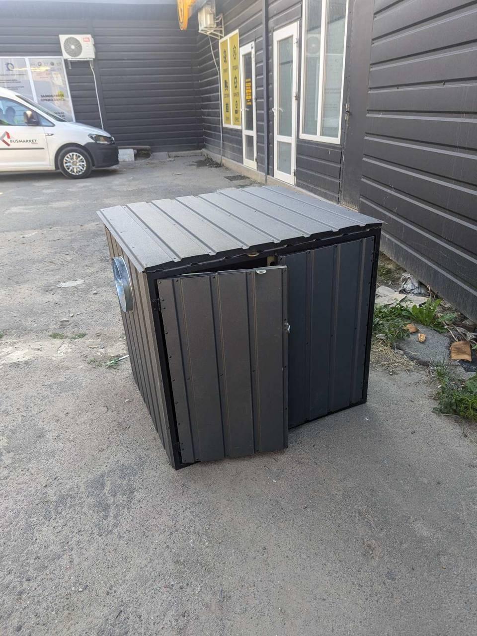 Бокс для генератора, з шумоізоляцією та вентиторами, 70х110х70см, фото 1