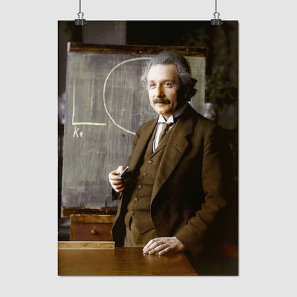 Плакат "Альберт Ейнштейн, Albert Einstein", 60×43см, фото 1