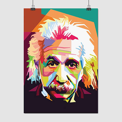 Плакат "Альберт Ейнштейн, поп-арт, Albert Einstein", 60×43см, фото 1