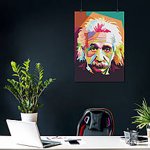 Плакат "Альберт Ейнштейн, поп-арт, Albert Einstein", 60×43см, фото 3