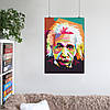 Плакат "Альберт Ейнштейн, поп-арт, Albert Einstein", 60×43см, фото 6