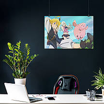 Плакат "Сім смертних гріхів, Nanatsu no Taizai", 40×60см, фото 4