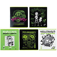 Зошит шкільний 48 аркушів клітинка Kite Rick and Morty RM24-259, 68198