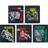 Зошит шкільний 24 аркуша клітинка Kite DC Comics DC24-238, 68191