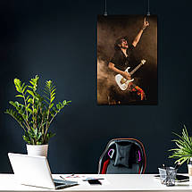 Плакат "Стів Вей, гітарист, Steve Vai", 60×40см, фото 3