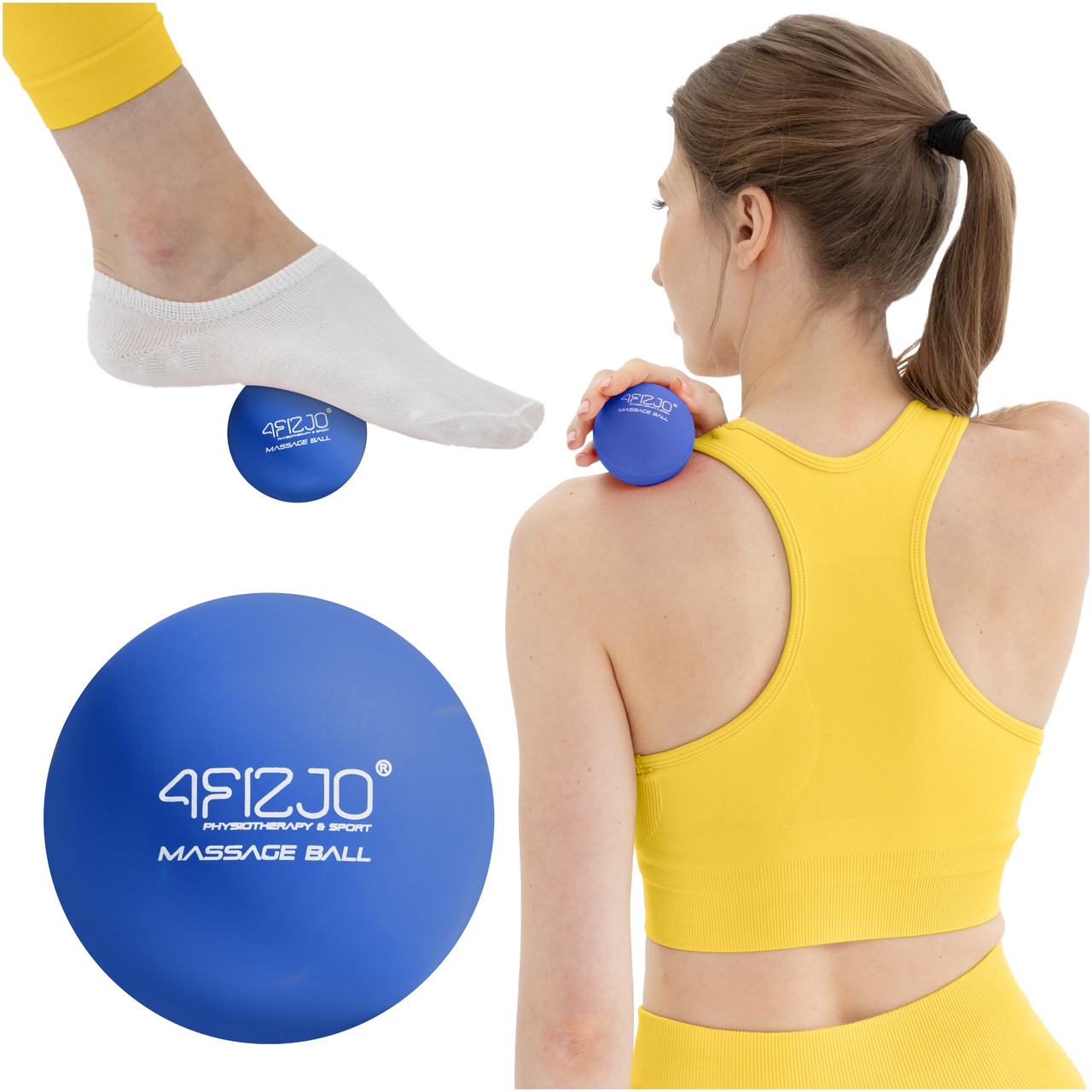 Масажний м'яч 4FIZJO Lacrosse Ball 6.25 см Blue (P-5907739314291)