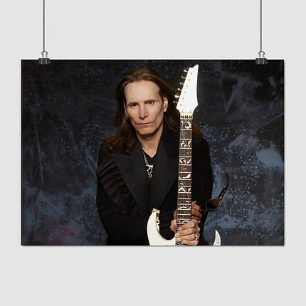 Плакат "Стів Вей, гітарист, Steve Vai", 43×60см, фото 1