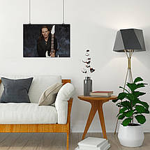 Плакат "Стів Вей, гітарист, Steve Vai", 43×60см, фото 4
