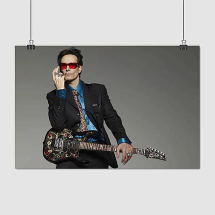 Плакат "Стів Вей, гітарист, Steve Vai", 40×60см, фото 1