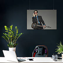Плакат "Стів Вей, гітарист, Steve Vai", 40×60см, фото 3