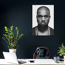 Плакат "Канье Уэст, Kanye West", 60×43см, фото 3