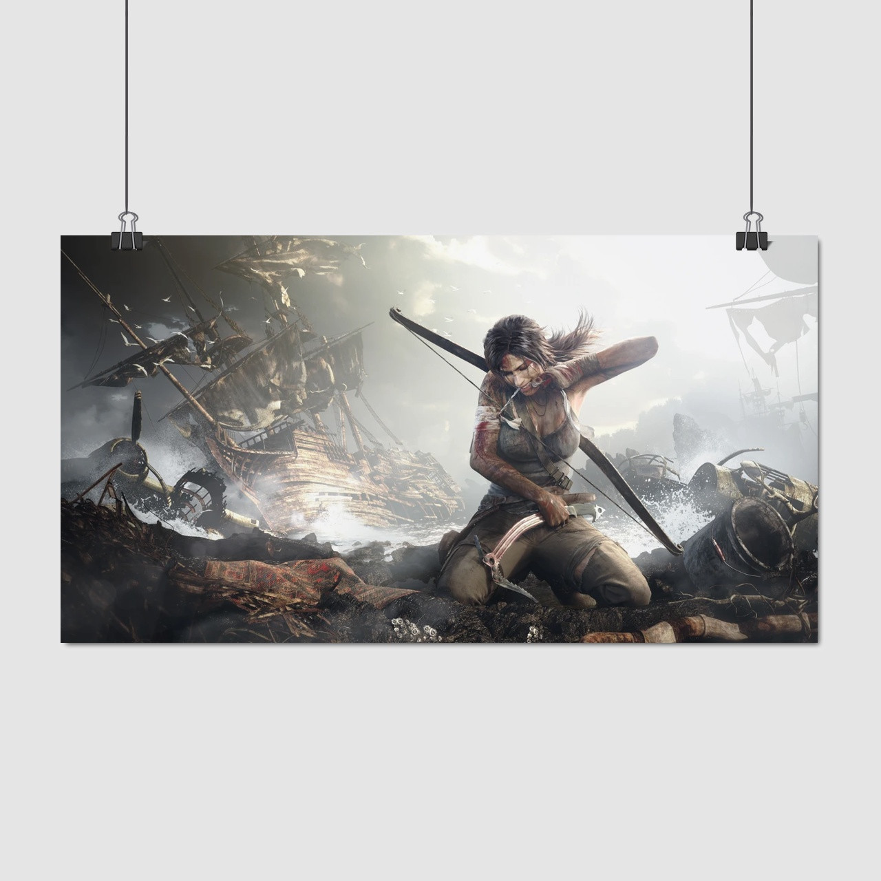 Плакат "Томб Райдер, Лара Крофт, Rise of the Tomb Raider (2013), Lara Croft", 32×60см