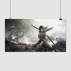 Плакат "Томб Райдер, Лара Крофт, Rise of the Tomb Raider (2013), Lara Croft", 32×60см