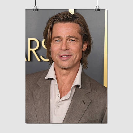 Плакат "Бред Пітт, Brad Pitt", 60×43см, фото 1