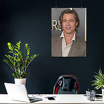 Плакат "Бред Пітт, Brad Pitt", 60×43см, фото 3