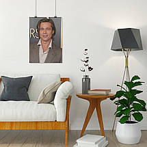 Плакат "Бред Пітт, Brad Pitt", 60×43см, фото 4