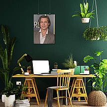 Плакат "Бред Пітт, Brad Pitt", 60×43см, фото 5