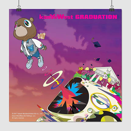 Плакат "Канье Уэст, Kanye West", 60×60см, фото 1
