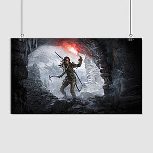 Плакат "Томб Райдер, Лара Крофт, Rise of the Tomb Raider (2013), Lara Croft", 34×60см