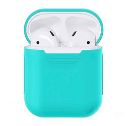 Силіконовий чохол Apple AirPods (без коробки) блакитний