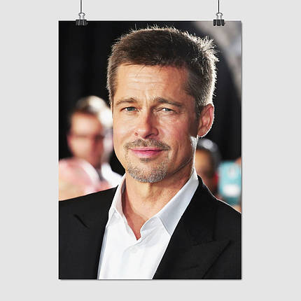 Плакат "Бред Пітт, Brad Pitt", 60×43см, фото 1