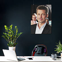 Плакат "Бред Пітт, Brad Pitt", 60×43см, фото 3