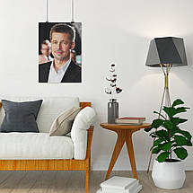 Плакат "Бред Пітт, Brad Pitt", 60×43см, фото 4