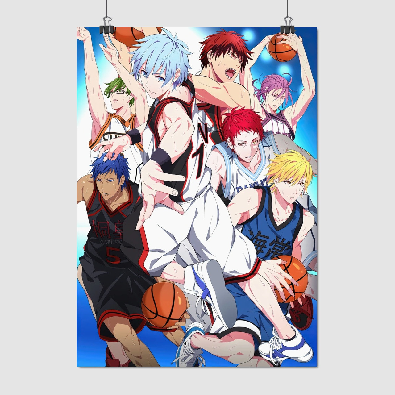 Плакат "Баскетбол Куроко, Kuroko no Basuke", 60×43см