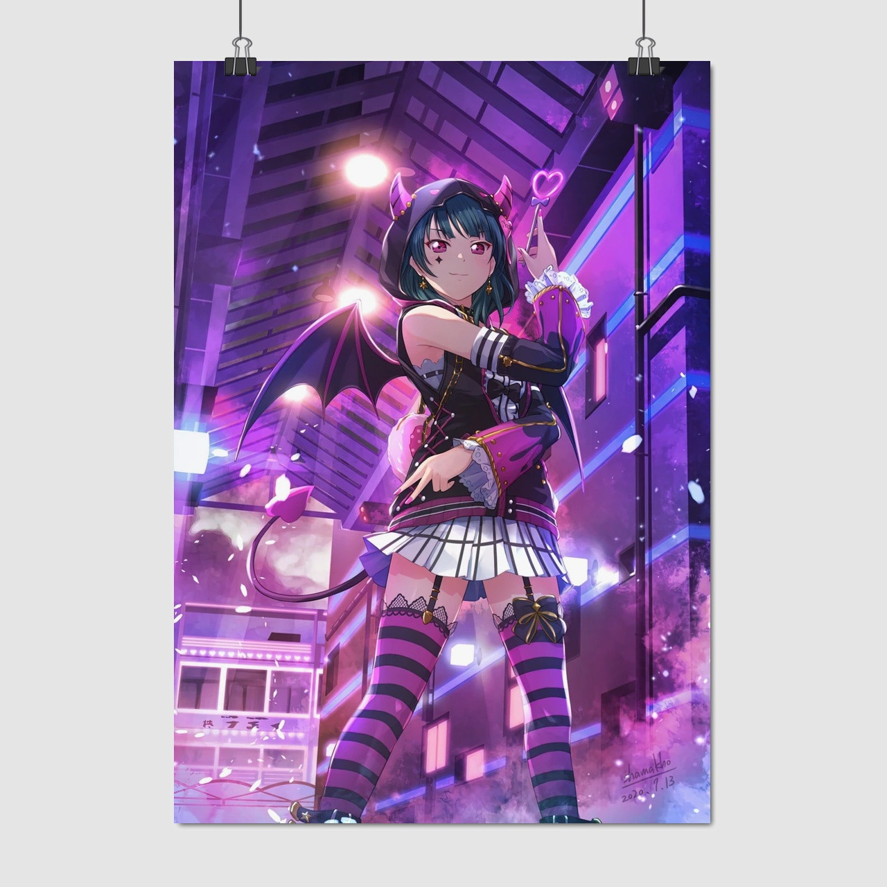 Плакат "Любов наживо!, аніме, Йосіко Цусіма, Love Live!", 60×42см