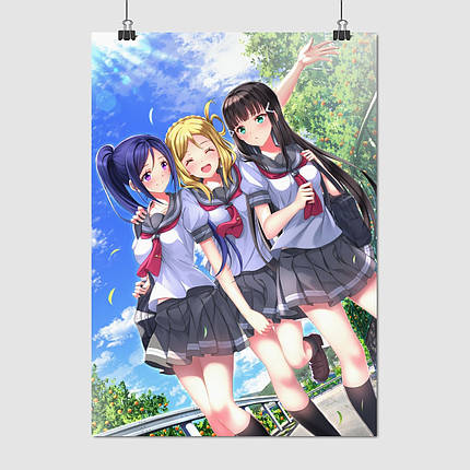 Плакат "Любов наживо! (аніме), Love Live!", 60×42см, фото 1