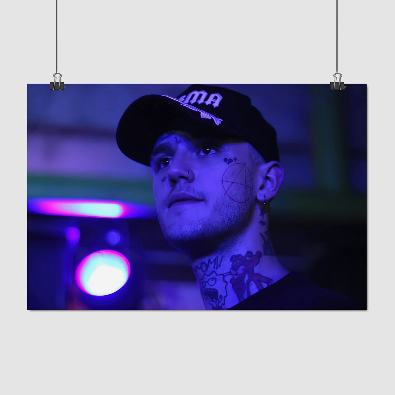 Плакат "Густав Ар, Ліл Піп, репер, LiL PEEP", 40×60см