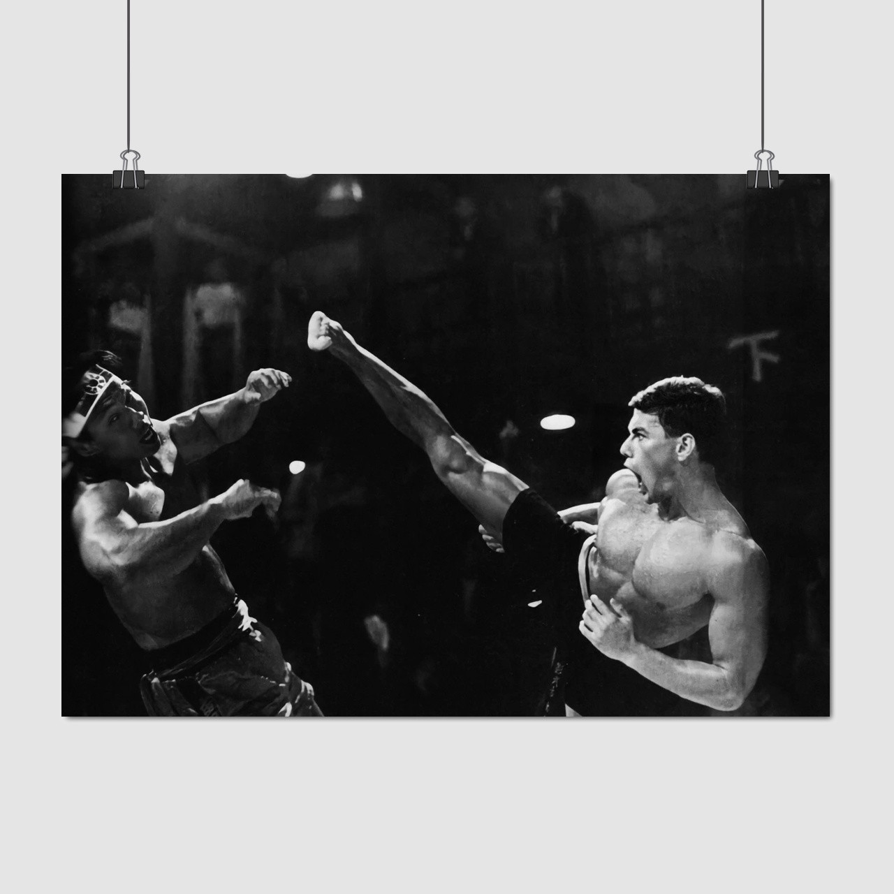 Плакат "Жан Клод Ван-Дамм и Боло Йенг, Кривавий спорт, Bloodsport (1988)", 42×60см