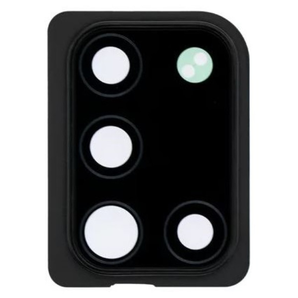 Скло камери Samsung A315 Galaxy A31 з рамкою чорного кольору, фото 1