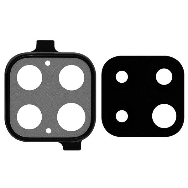 Скло камери Huawei P40 Lite 4G з рамкою чорного кольору, фото 1