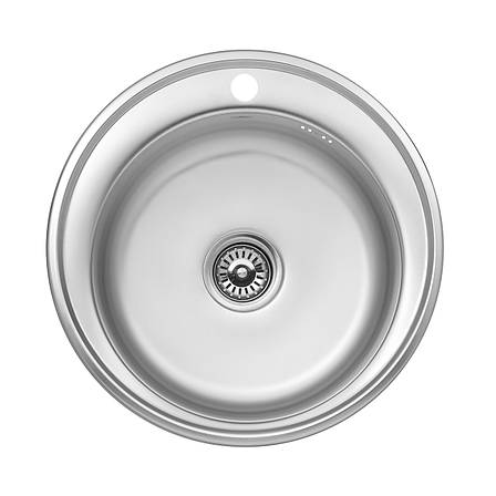 Кухонна мийка Kroner KRP Satin — 510 (0.8 мм), фото 1