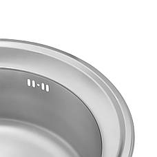 Кухонна мийка Kroner KRP Satin — 510 (0.8 мм), фото 4