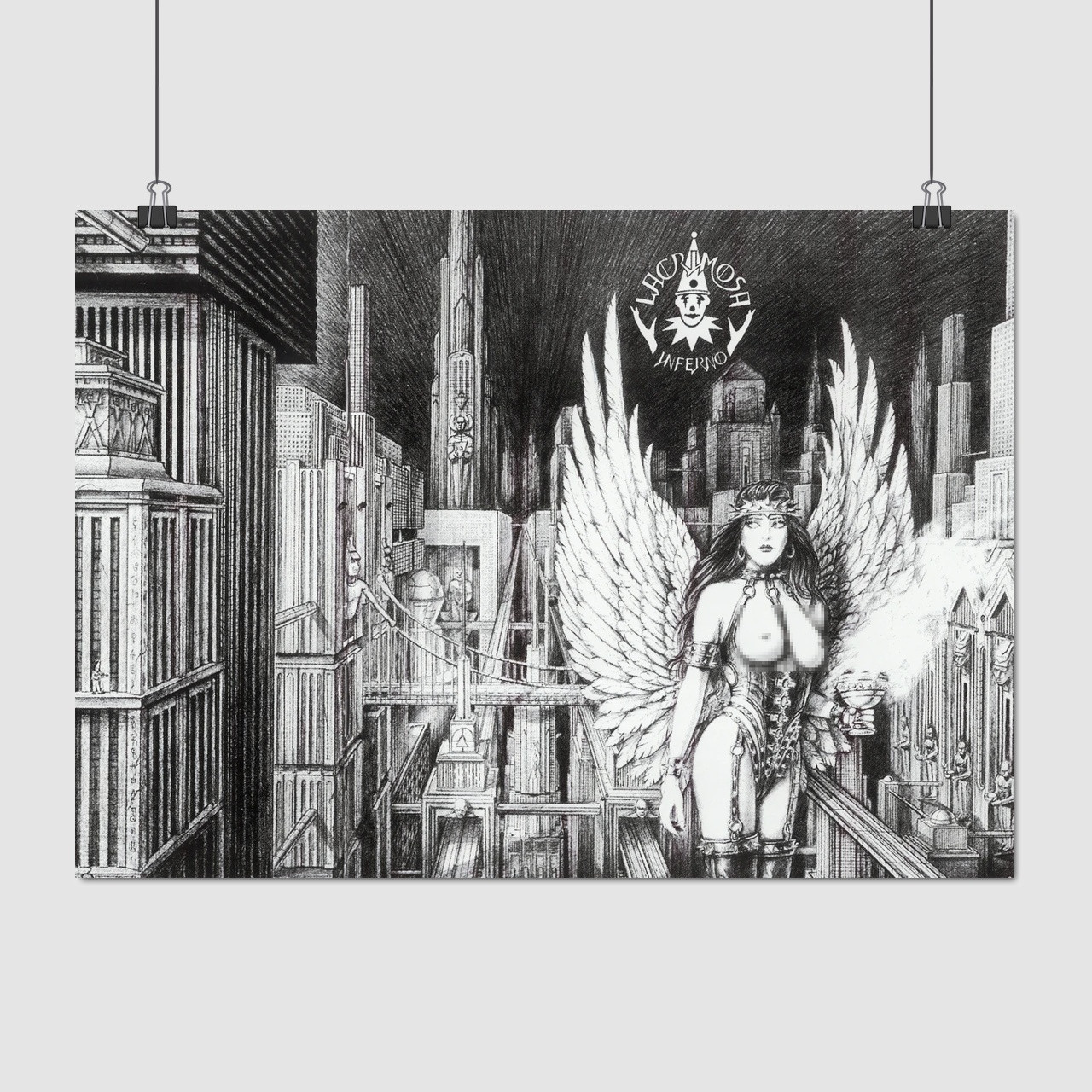 Плакат "Лакримоза, Lacrimosa 1994 Inferno", 43×60см