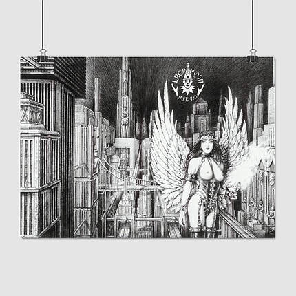 Плакат "Лакримоза, Lacrimosa 1994 Inferno", 43×60см, фото 1