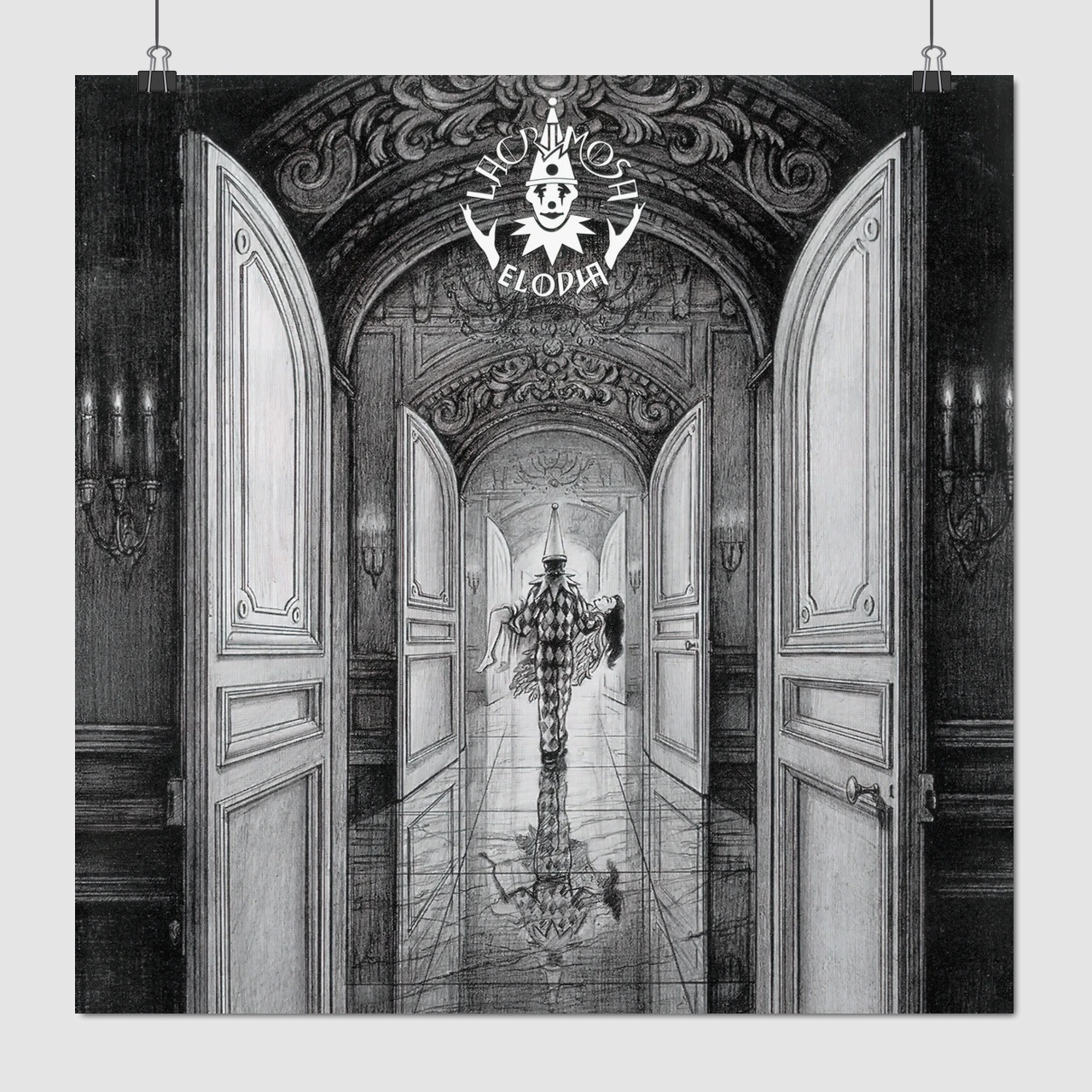 Плакат "Лакримоза, Lacrimosa 1999 Elodia", 60×60см