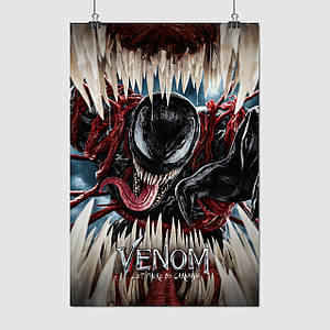 Плакат "Веном 2: Карнаж, Venom: Let There Be Carnage (2021)", 60×40см