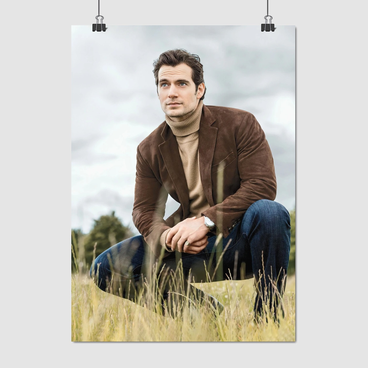 Плакат "Генрі Кавілл, Henry Cavill", 60×43см
