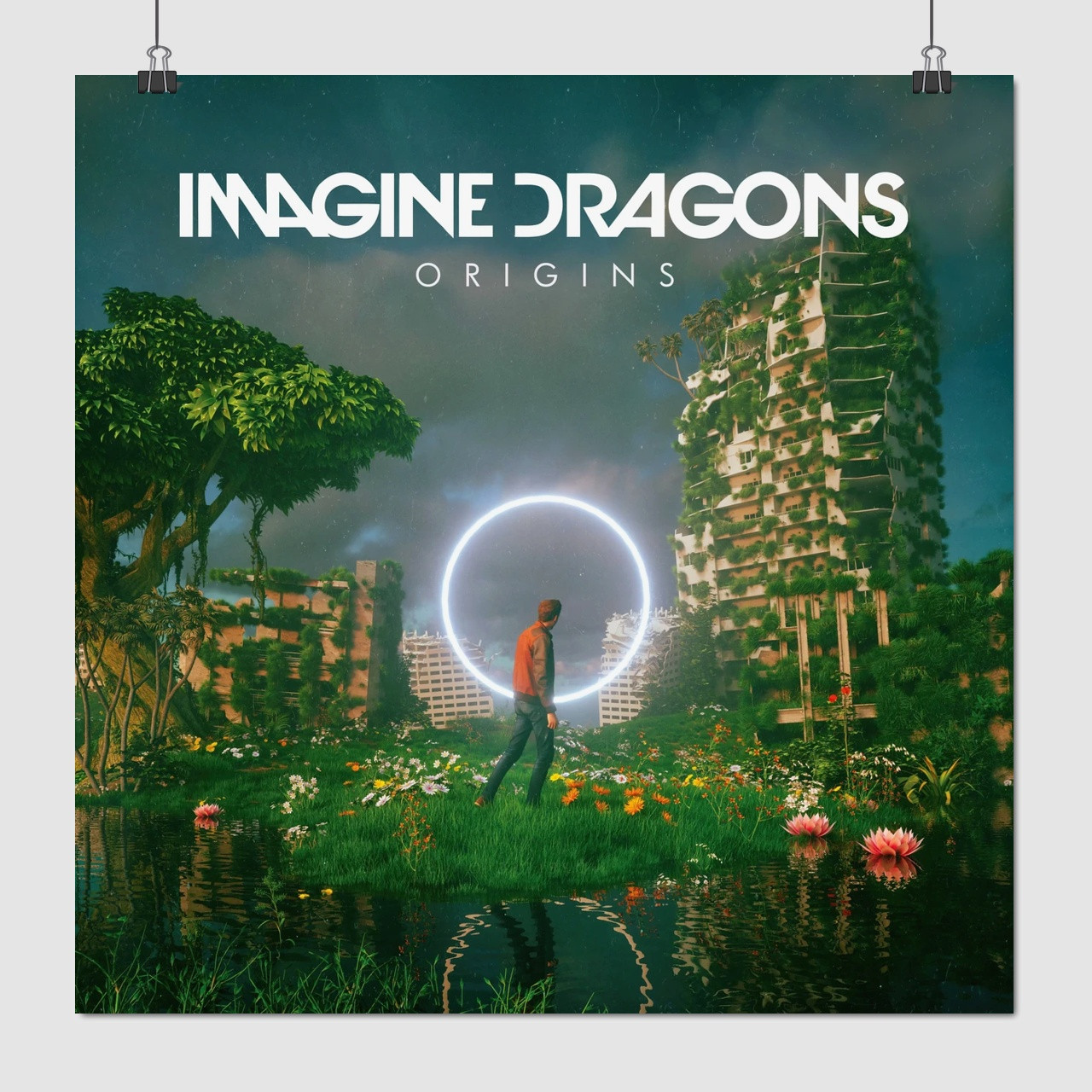 Плакат "Imagine Dragons, Origins (2018)", 60×60см