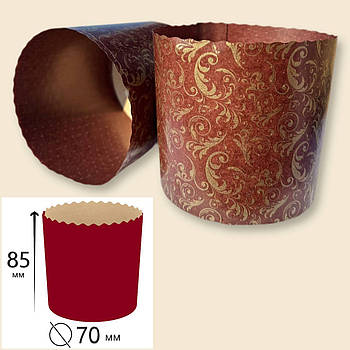 Бумажные формы для выпечки 70*85 узор Италия